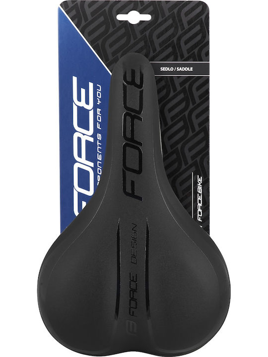 Force Comfort Σέλα Ποδηλάτου Μαύρη με Gel 275 x 174 mm