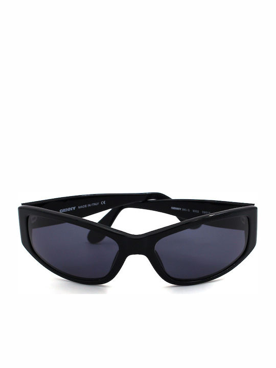 Genny Sunglasses with Black Plastic Frame and Black Lens 280-S 9002