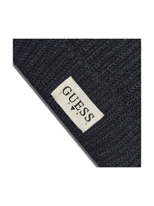 Guess Kids Beanie Knitted Navy Blue