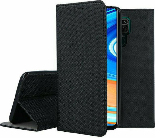 Forcell Smart Magnet Book Δερματίνης Μαύρο (Redmi Note 9)