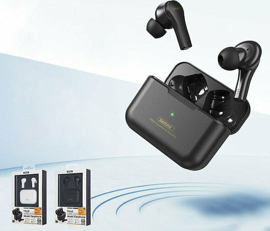 Remax TWS-27 In-ear Bluetooth Handsfree Ακουστικά με Θήκη Φόρτισης Μαύρα