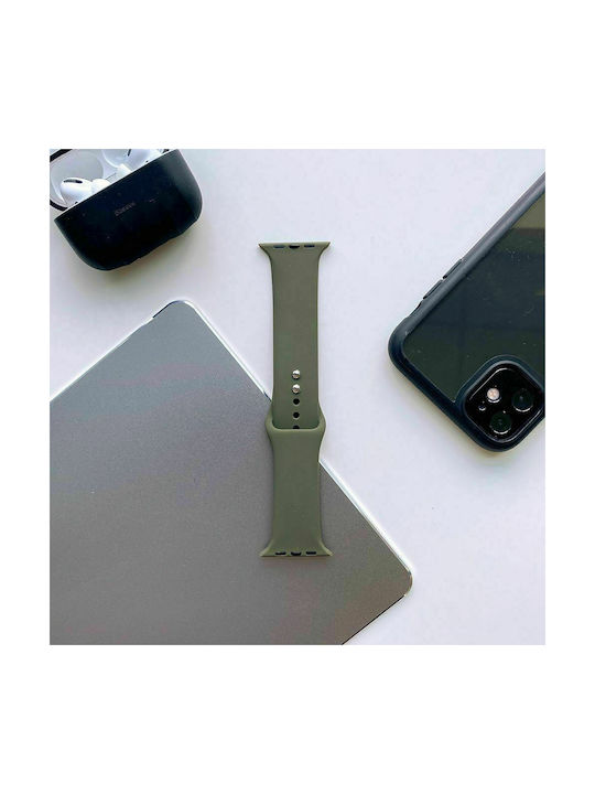 Tech-Protect Smoothband Armband Silikon mit Pin Grün (Apple Watch 38/40/41mm) TPRBI4AG
