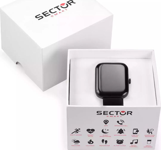Sector S03 Smartwatch mit Pulsmesser (Schwarz)