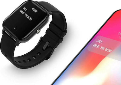 Colmi P8 43mm Smartwatch with Heart Rate Monitor (Black)