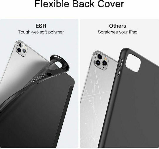 ESR Rebound Pencil Flip Cover Δερματίνης Μαύρο (iPad Pro 2020 12.9")