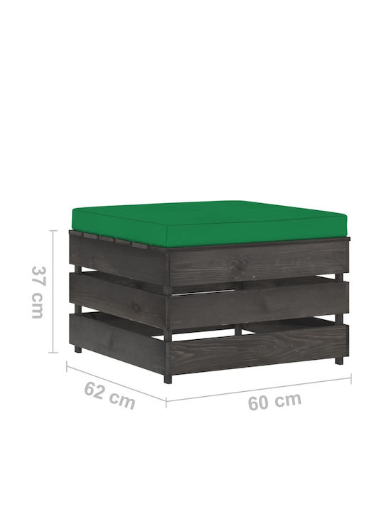 Garden & Outdoor Furniture Sets Living Room Set Pieces Small Balcony Green with Pillows