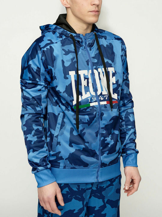 ITA Ζακέτα με Κουκούλα Blue Camo