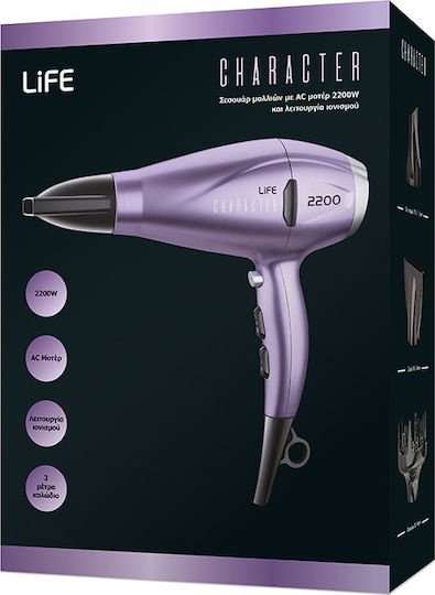 Life Character Ionic Сешоар 2200W Lilac