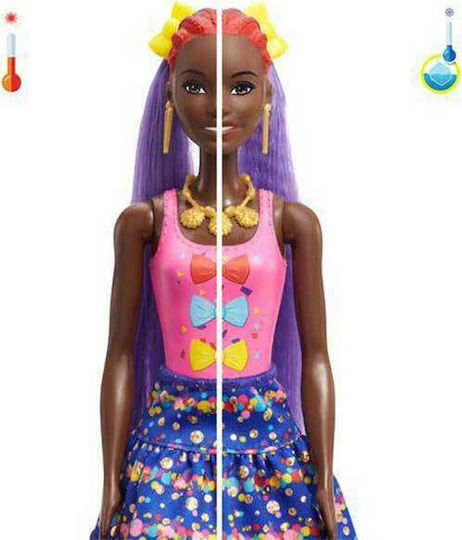 Barbie Hair Swaps Glittery Blue Puppe Color Reveal für 3+ Jahre alt+ Jahre