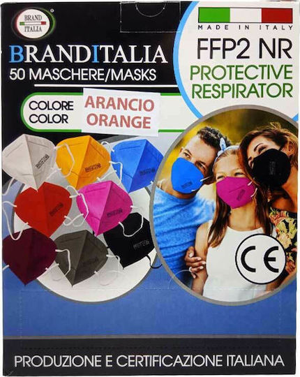 Brand Italia BR150-20 Protective Mask FFP2 Orange 1pcs