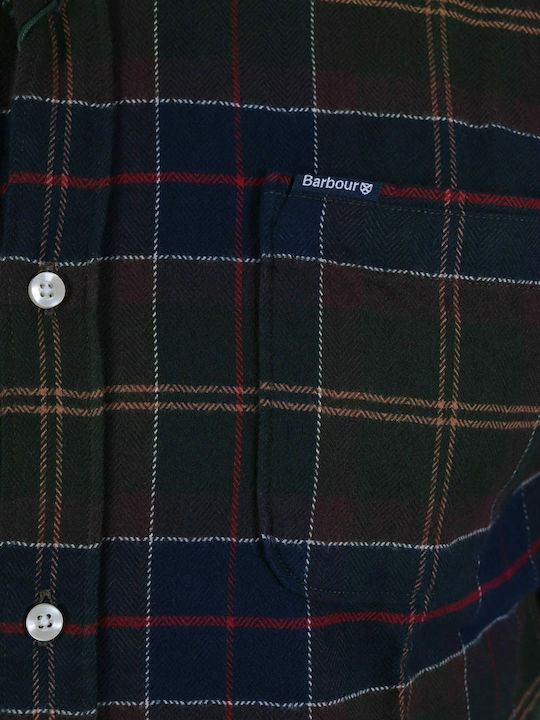 Kyeloch Long-sleeved Flannel Shirt Checked Green