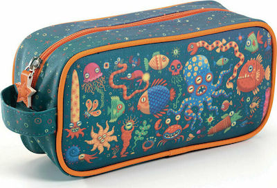 Djeco Fisches Pencil Case with 1 Compartment Multicolored