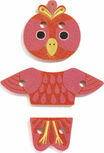 Djeco Lacing Toy Feltimix made of Wood for 24++ Months
