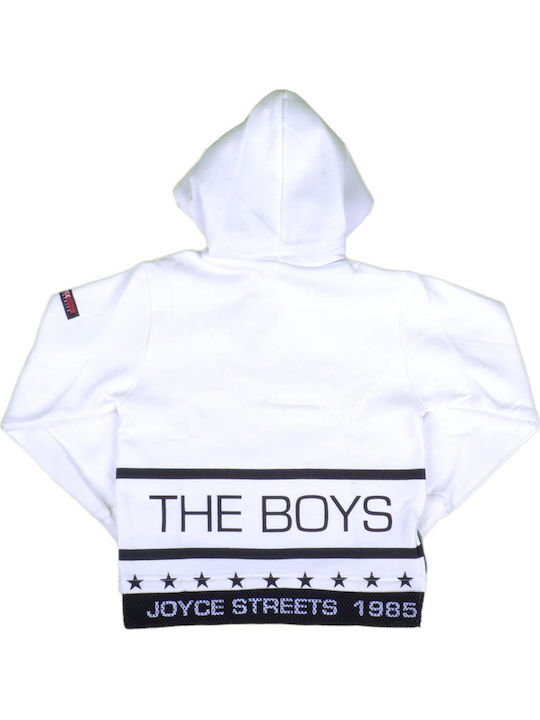 Joyce Kids Sweatshirt with Hood White