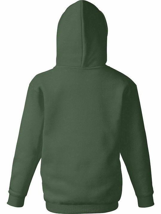 Fruit of the Loom Kids Sweatshirt with Hood and Pocket Khaki