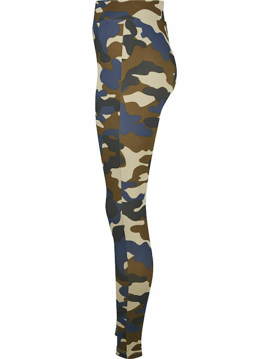 Training Γυναικείο Μακρύ Κολάν Ψηλόμεσο Summer Olive Camo