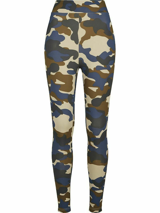 Training Γυναικείο Μακρύ Κολάν Ψηλόμεσο Summer Olive Camo