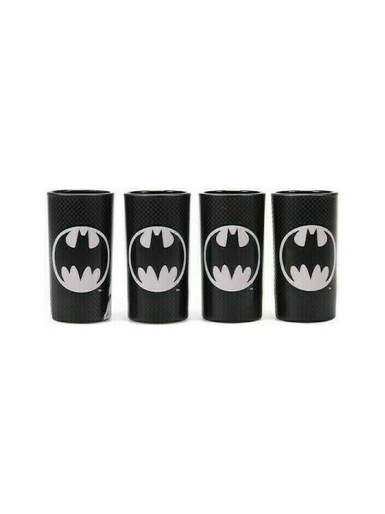 Half Moon Bay Batman Schnapsgläser aus Glas in Schwarz Farbe 100ml 4Stück