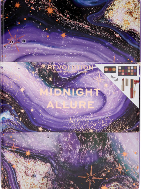 Revolution Beauty Midnight Allure Makeup Set Advent Calendar for Face, Eyes & Lips 5pcs