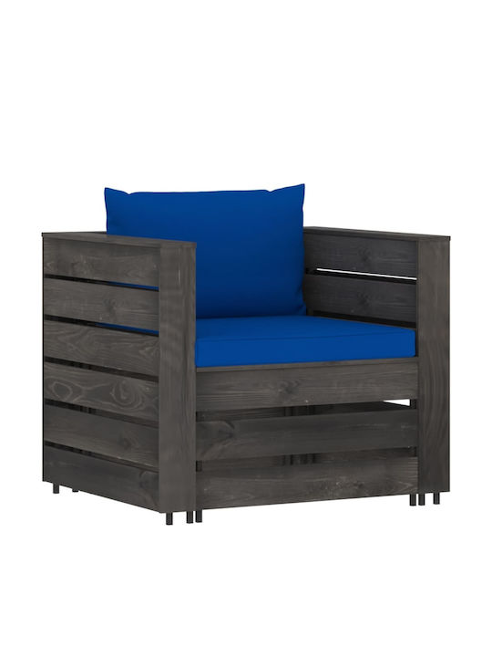 Garden & Outdoor Furniture Sets Living Room Set Pieces 2 Gray with Pillows