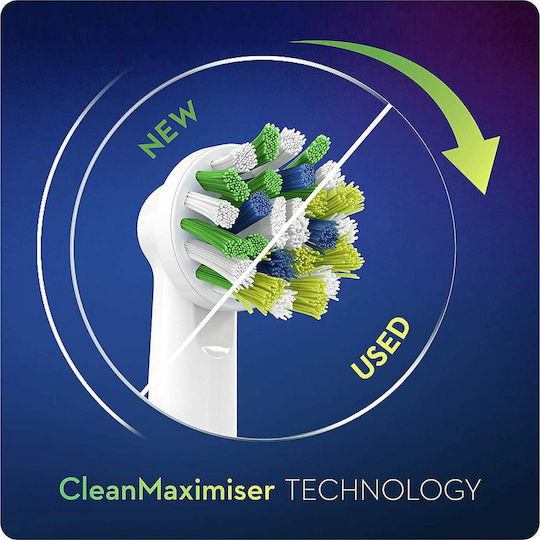 Oral-B Cross Action CleanMaximiser Ersatzköpfe für XXL-Pack 321101 8 Stück