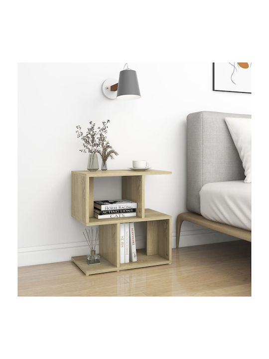 Wooden Bedside Tables Sonoma Oak 2 Pieces 50x30x51.5cm