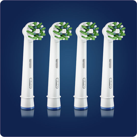 Oral-B CrossAction CleanMaximizer Ανταλλακτικά για Value Pack 4τμχ