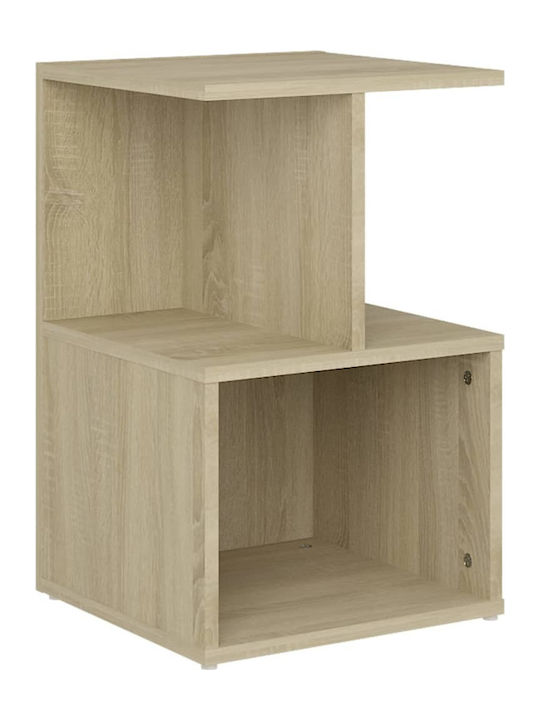 Wooden Bedside Table Sonoma Δρυς 35x35x55cm