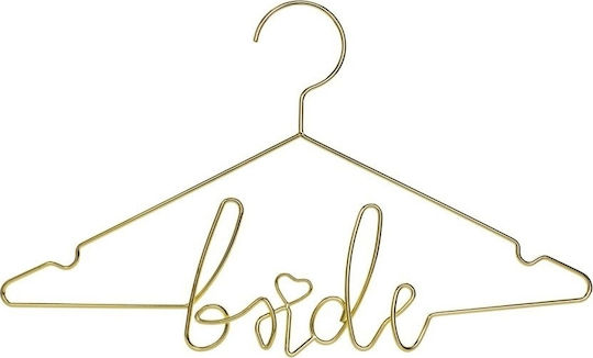 PartyDeco Bride Hanger Bride from Metal Gold 1pcs 27cm