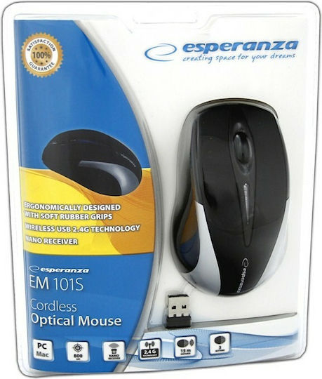 Esperanza EM101 Wireless Mini Mouse Black/Silver