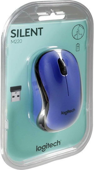 Logitech M220 Silent Wireless Mouse Albastru