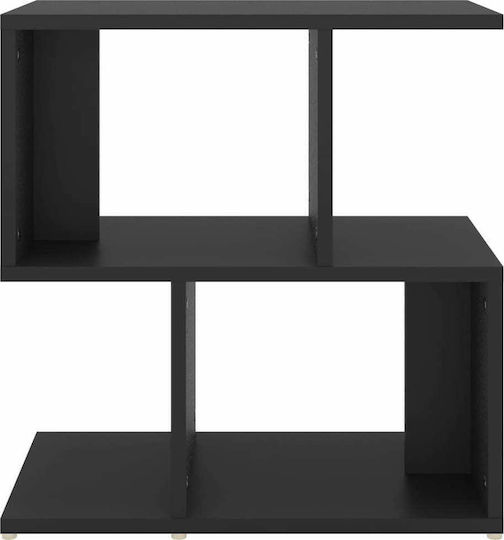 Wooden Black Bedside Table 50x30x51.5cm