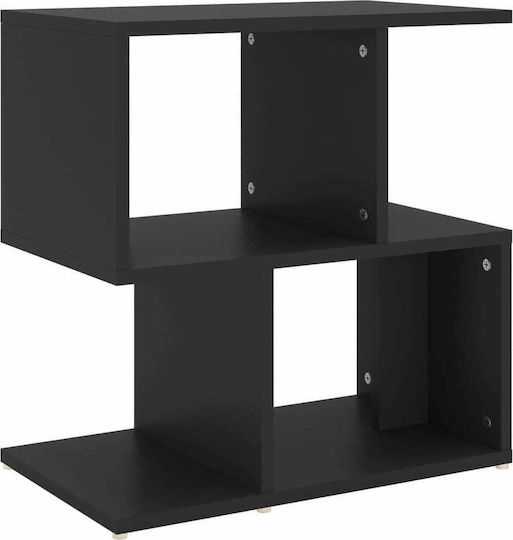 Wooden Black Bedside Table 50x30x51.5cm