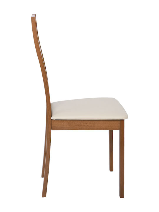 Miller Dining Room Wooden Chair Brown 45x52x97cm 2pcs