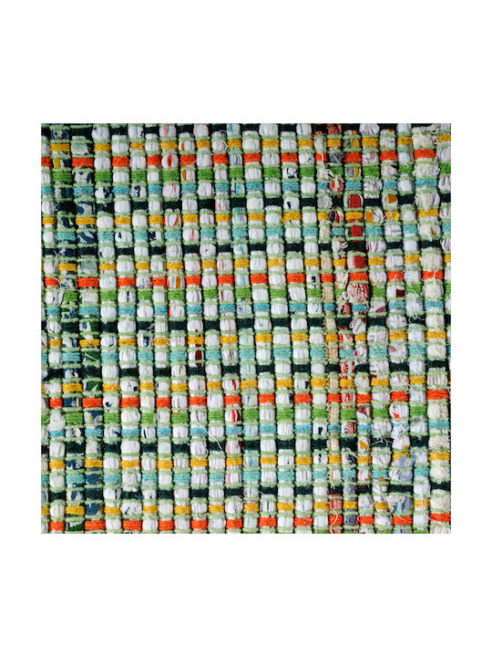 Tzikas Carpets 30150-040 Χαλί Εξωτερικού Χώρου Διάδρομος με Κρόσια Boho - Green 67x150cm