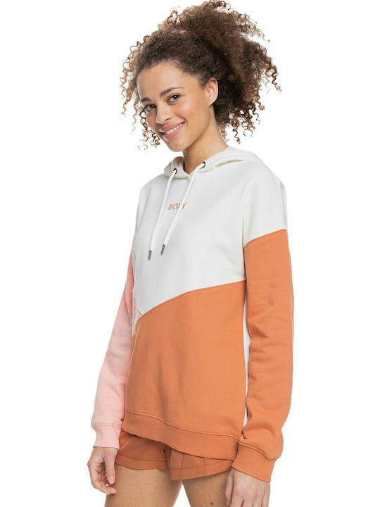 Hitch A Ride Lang Damen Sweatshirt Kapuzen Pink/Orange
