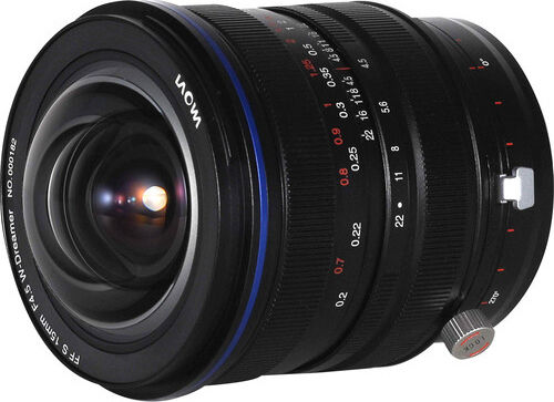 Laowa Full Frame Φωτογραφικός Φακός 15mm f/4.5 Zero-D Shift Wide Angle για Canon EF Mount Μαύρος