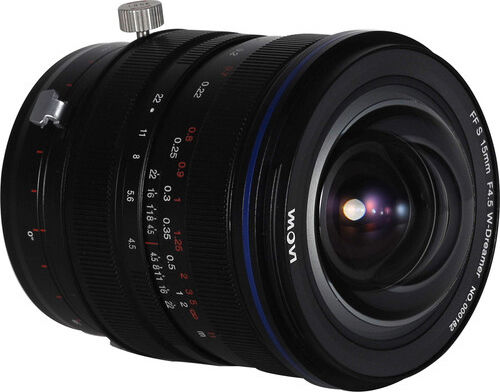 Laowa Full Frame Φωτογραφικός Φακός 15mm f/4.5 Zero-D Shift Wide Angle για Canon EF Mount Μαύρος