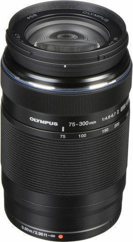 Olympus Crop Φωτογραφικός Φακός M.Zuiko Digital ED 75-300mm 1:4.8-6.7 II Tele Zoom για Micro Four Thirds (MFT) Mount Μαύρος