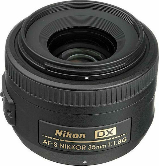 Nikon Crop Φωτογραφικός Φακός AF-S DX Nikkor 35mm f/1.8G Σταθερός για Nikon F Mount Μαύρος