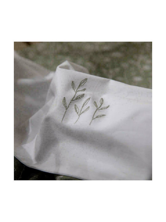 Little Dutch Wild Flowers Baby Sheet Crib Cotton Green 110x140cm