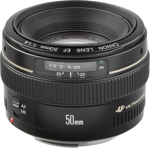 Canon Full Frame Φωτογραφικός Φακός 50mm f/1.4 USM Σταθερός για Canon EF Mount Μαύρος