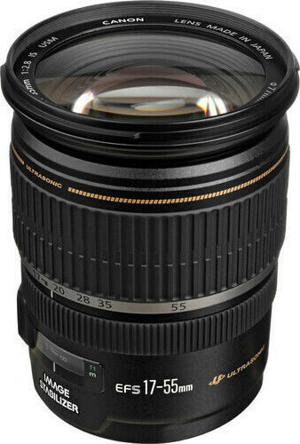 Canon Crop Obiectiv Foto 17-55mm f/2.8 IS USM Zoom standard pentru Montura Canon EF-S Black