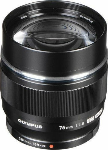 Olympus Crop Φωτογραφικός Φακός M.Zuiko Digital ED 75mm f/1.8 Σταθερός για Micro Four Thirds (MFT) Mount Μαύρος