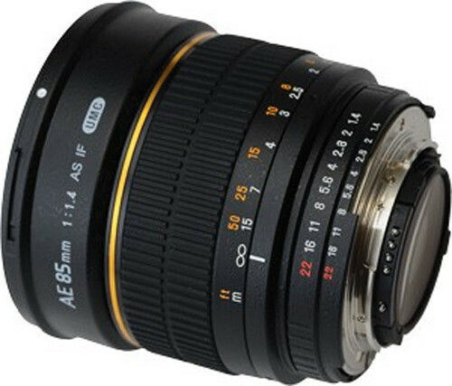 Samyang Full Frame Φωτογραφικός Φακός 85mm f/1.4 IF UMC Asph (AE) Telephoto για Nikon F Mount Μαύρος