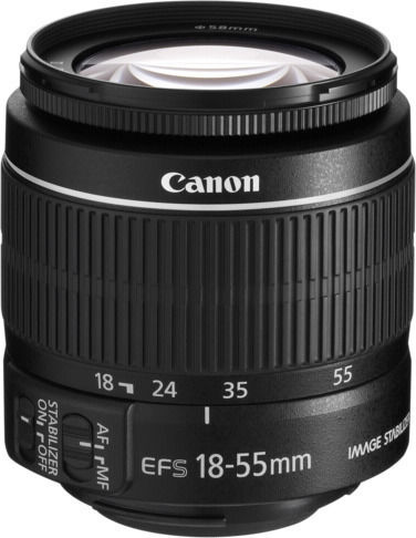 Crop Φωτογραφικός Φακός EF-S 18-55mm f/3.5-5.6 IS II Standard Zoom για  EF-S Mount Μαύρος