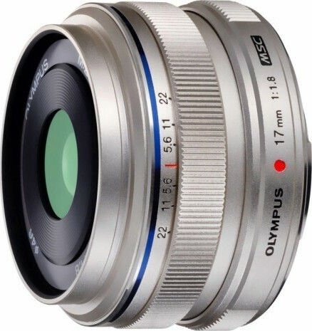 Olympus Crop Φωτογραφικός Φακός M.Zuiko Digital 17mm f/1.8 Σταθερός για Micro Four Thirds (MFT) Mount Ασημί