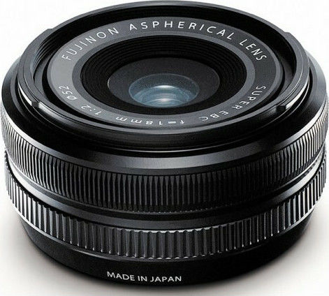 Fujifilm Crop Φωτογραφικός Φακός Fujinon XF18mm F2 R Wide Angle για Fujifilm X Mount Μαύρος