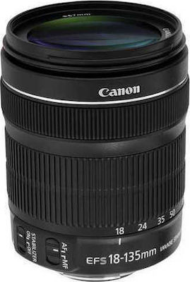 Canon Crop Φωτογραφικός Φακός 18-135mm f/3.5-5.6 IS STM Standard Zoom για Canon EF-S Mount Black