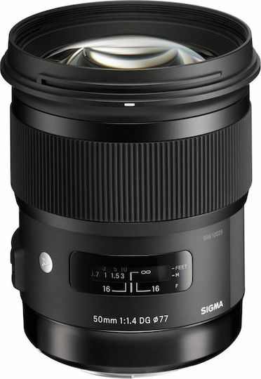 Sigma Full Frame Φωτογραφικός Φακός 50mm f/1.4 DG HSM Art Σταθερός για Nikon F Mount Μαύρος